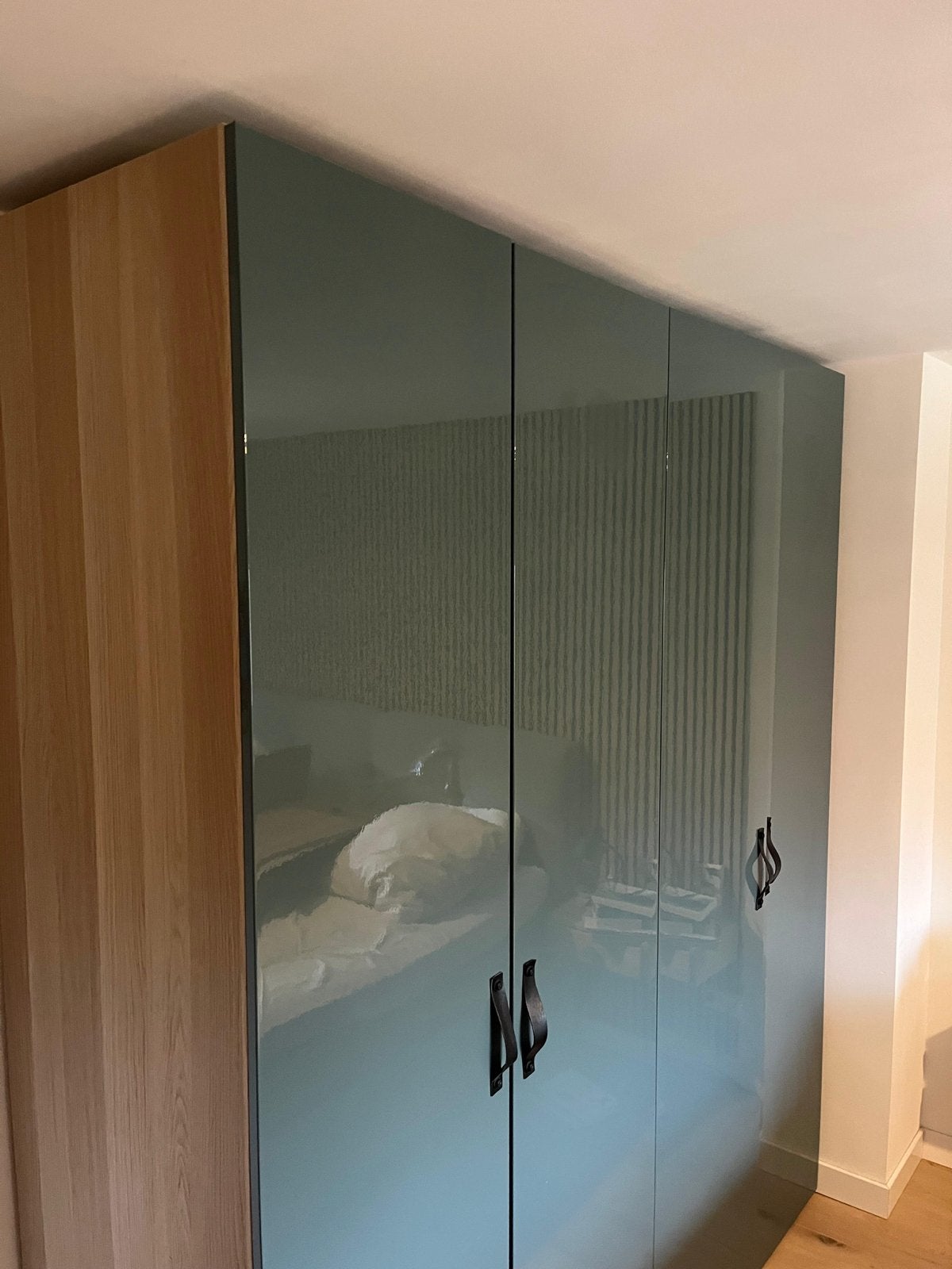 IKEA PAX kastdeuren 229x50 cm met lederen knop, Ophalen, Minder dan 50 cm, Gebruikt, 200 cm of meer