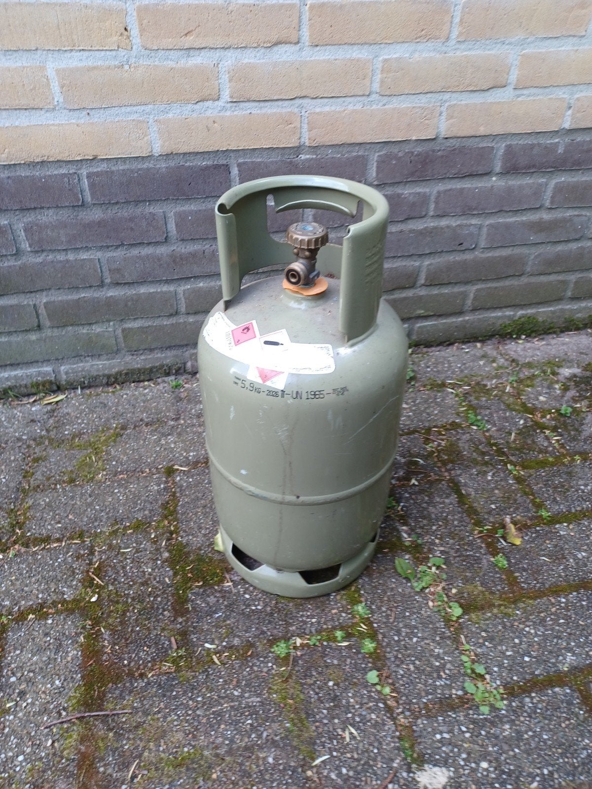 Gasfles, Ophalen