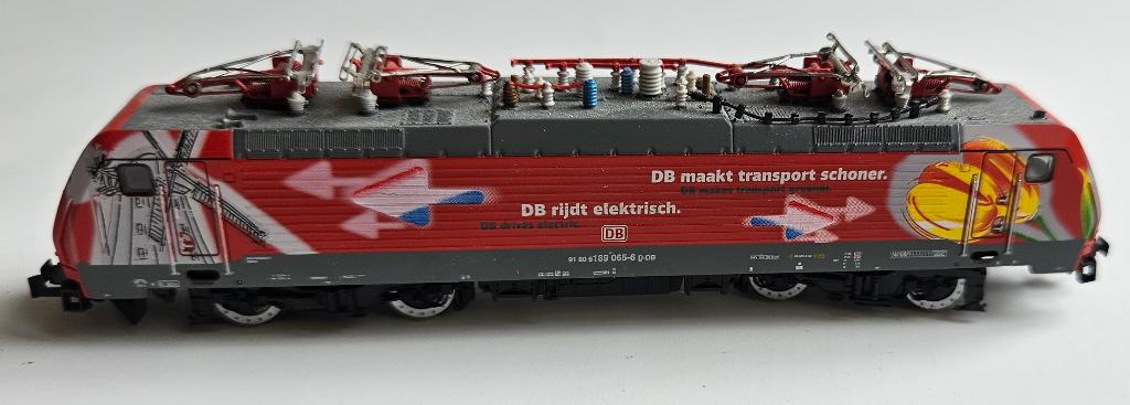 N-spoor Trix 12355, locomotief BR 189 Tulpenloc, Hobby en Vrije tijd, Modeltreinen | N-Spoor, Trix, Ophalen of Verzenden, Zo goed als nieuw