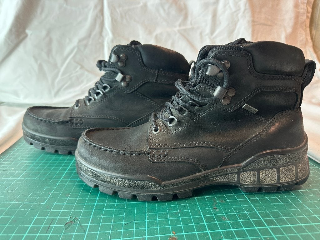 Ecco Track 25 gore-tex mid leren heren schoen maat 37, Ecco, Zwart, Ophalen of Verzenden, Zo goed als nieuw