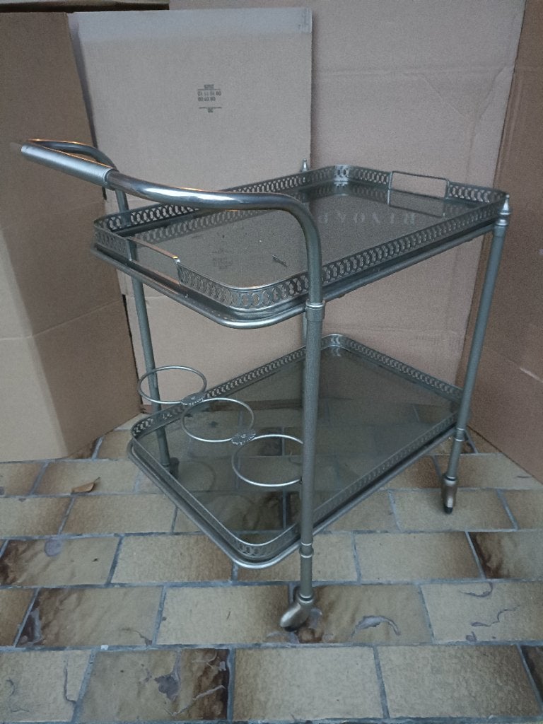 serveerwagentje, vintage bijzettafel, trolley, bijzet meubel, Verzamelen, Ophalen, Huis en Inrichting