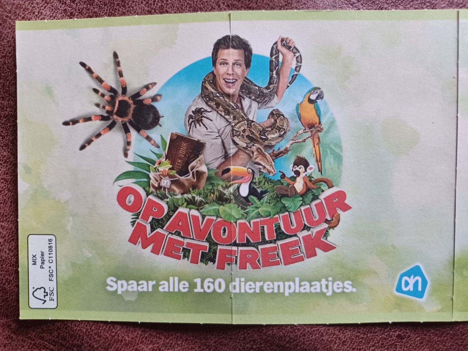 Op Avontuur met Freek Vonk dierenplaatjes AH, Ophalen, Zo goed als nieuw, Overige soorten