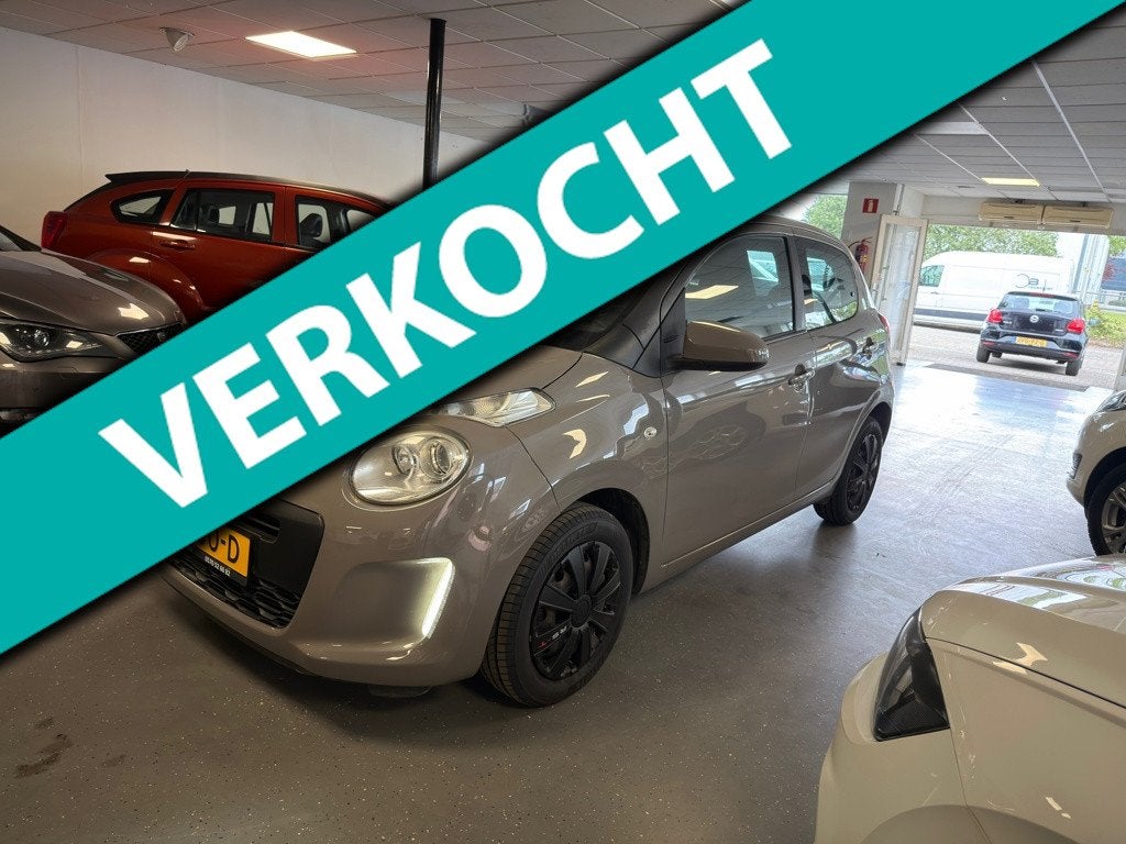 Citroen C1 1.0 VTi Shine, Auto's, Euro 5, Gebruikt, Bruin, 4 stoelen