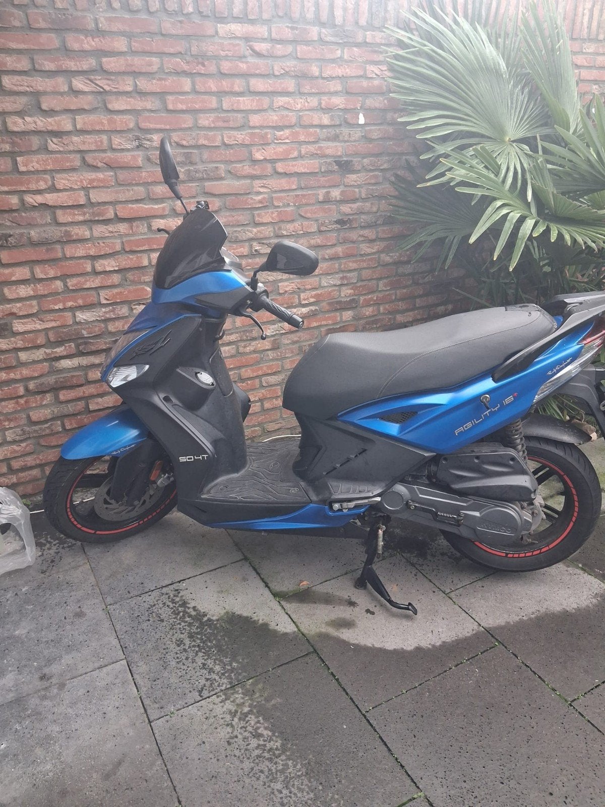 Kymco Agility 16+ 50cc scooter - Blauw, Fietsen en Brommers, Ophalen, Gebruikt, Maximaal 45 km/u, Agility
