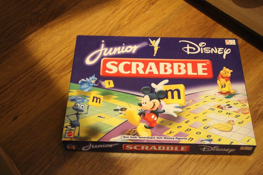 disney junior scrabble, Ophalen of Verzenden, Gebruikt, Jongen of Meisje