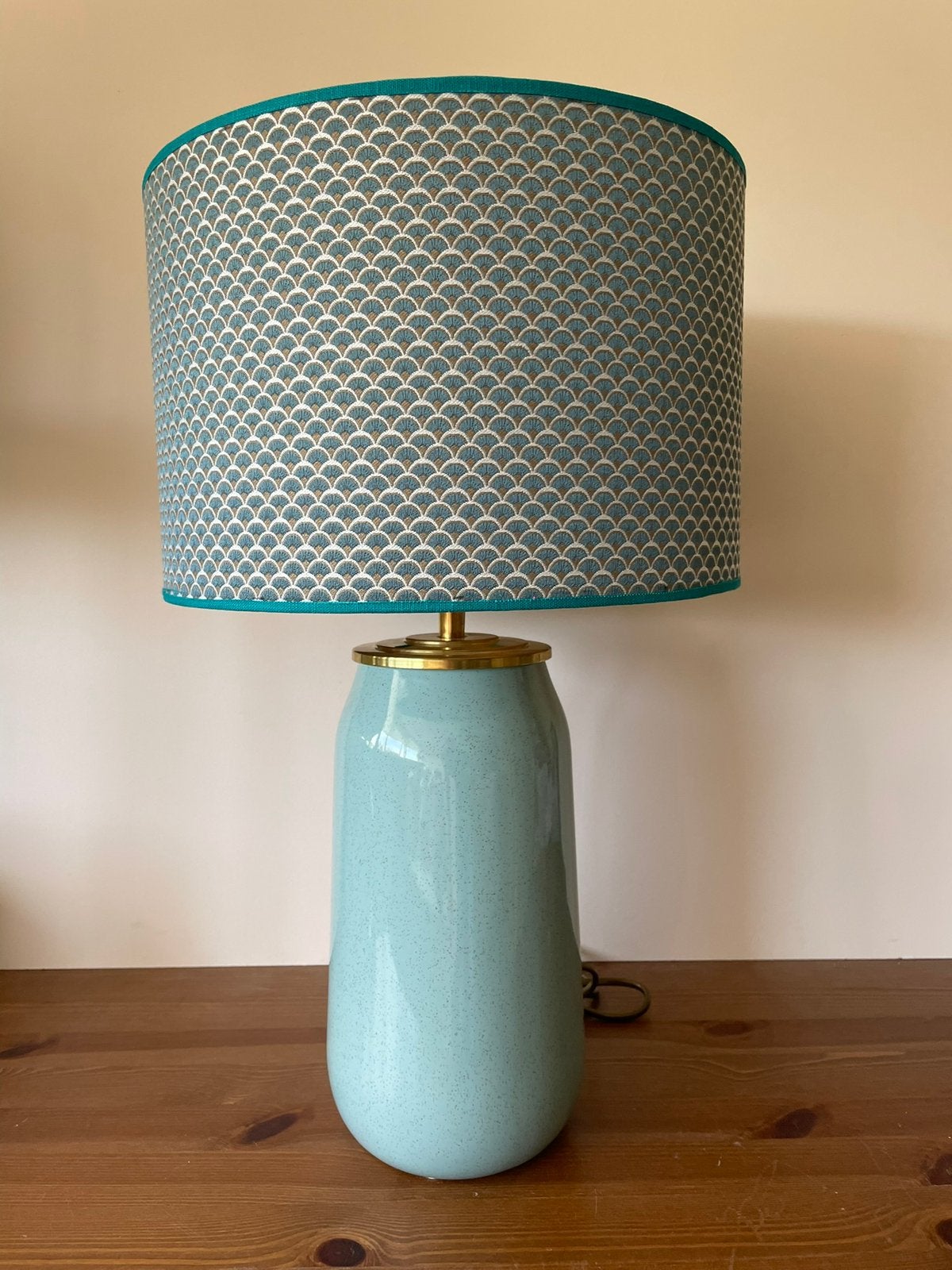 Vaaslamp met kap, Ophalen of Verzenden, Zo goed als nieuw, Minder dan 50 cm