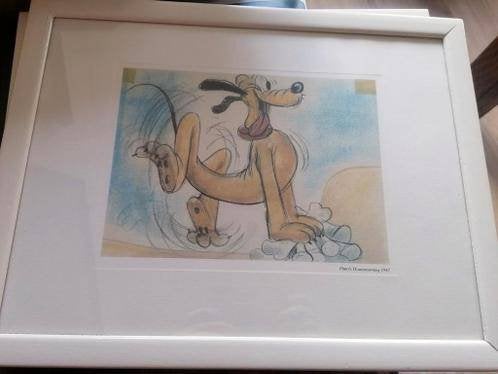 Ingelijste Disney Pluto's Housewarming 1947 print, Ophalen, Goofy of Pluto, Zo goed als nieuw, Plaatje of Poster