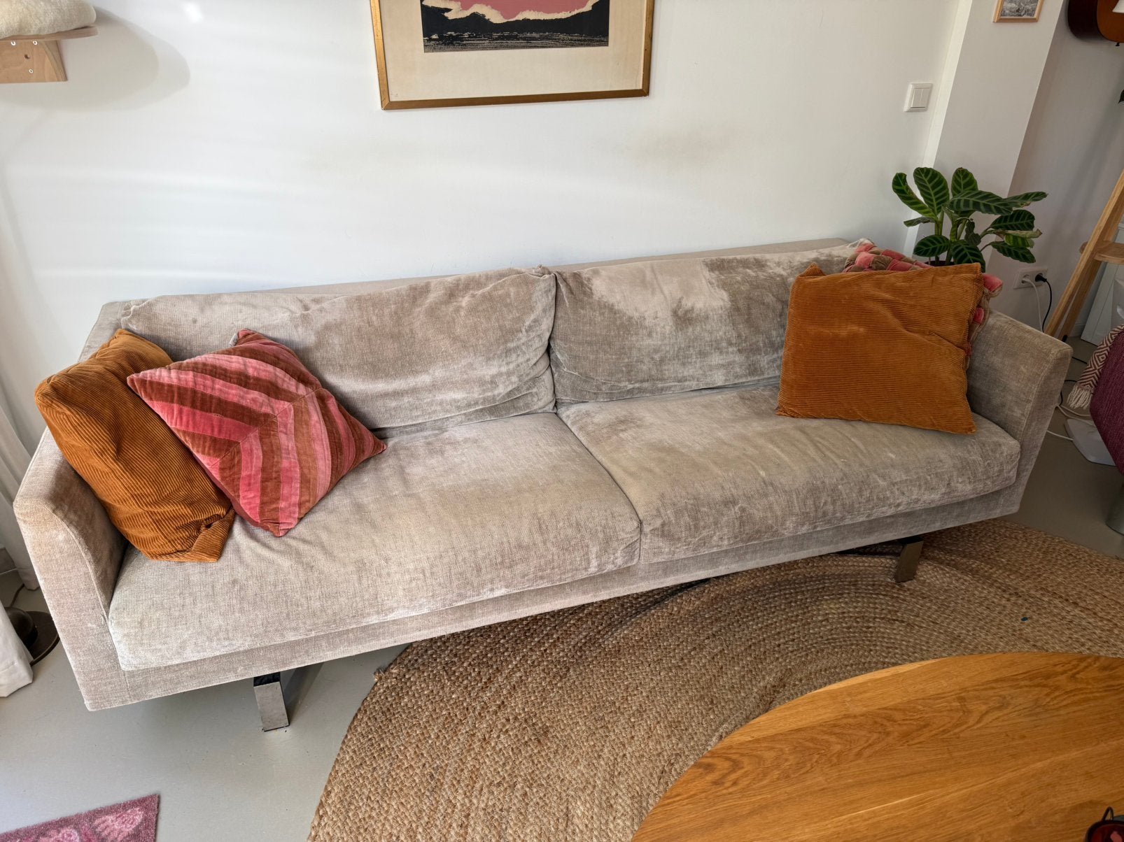Grijze Montis Axel design bank vandaag of morgen ophalen!, Ophalen of Verzenden, Zo goed als nieuw, 75 tot 100 cm, Stof