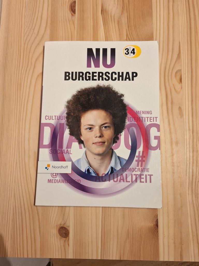NU Burgerschap 3/4, Noordhoff, Nieuw, Ophalen of Verzenden, Maatschappijleer