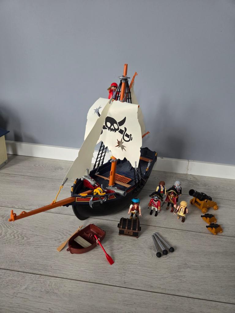Piraten eiland en boot Playmobile, Ophalen of Verzenden