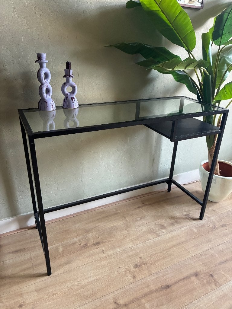 Bureau ikea, Overige typen, Zo goed als nieuw, IKEA, Glas