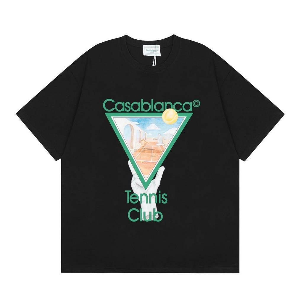 Casablanca Tennis Club T-shirt, Kleding | Heren, T-shirts, Ophalen of Verzenden, Zo goed als nieuw, Overige maten, Zwart