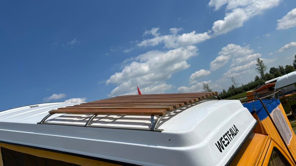 RVS dakrek en trap voor hefdak VW T2b Westfalia, Ophalen, Gebruikt