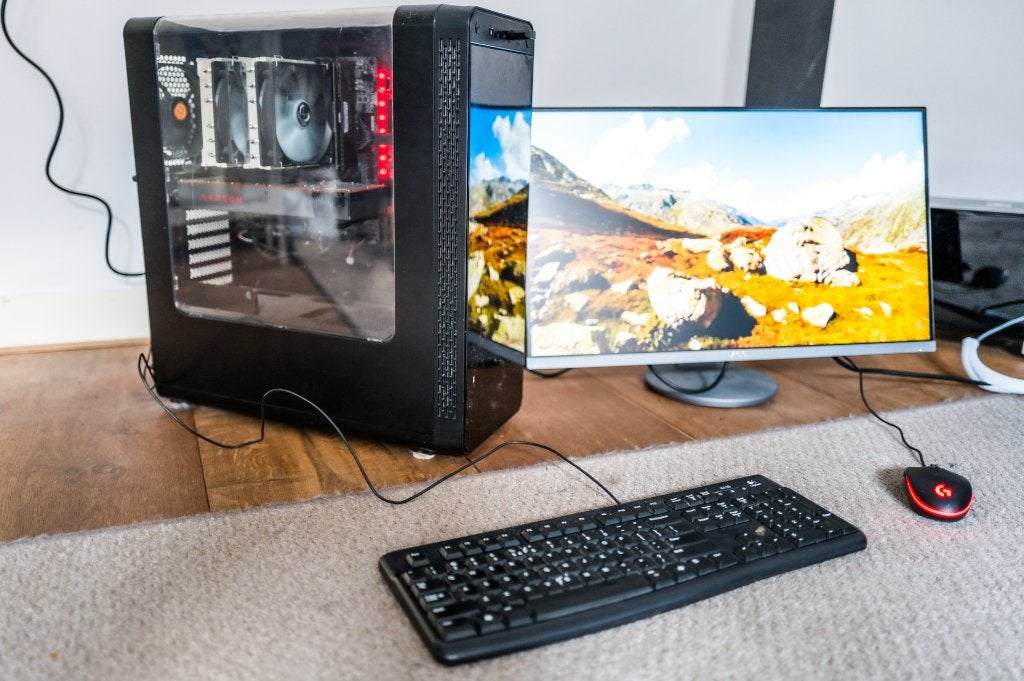 Complete gaming desktop pc met AOC scherm | 2021, Ophalen, 64 GB of meer, Zelf gebouwde pc, AMD Ryzen 5