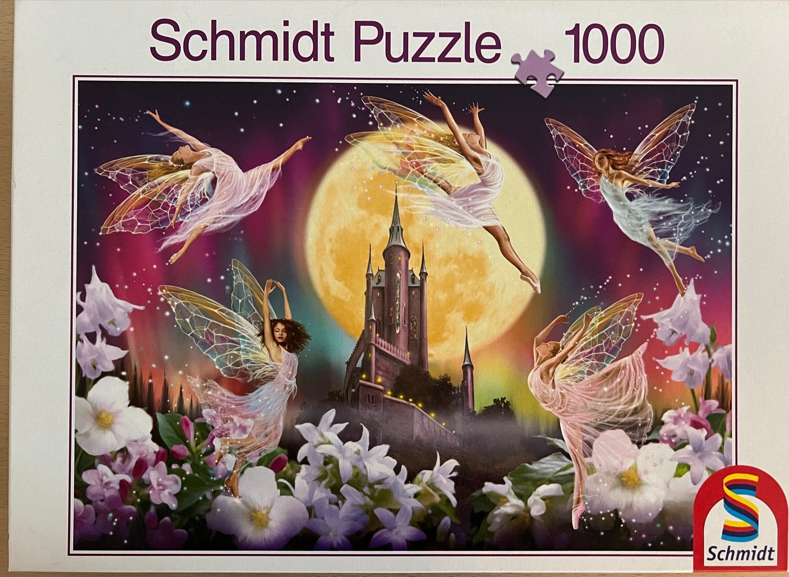 Schmidt Legpuzzel 1000 stukjes - Sprookjesachtige Elfen, Ophalen, 500 t/m 1500 stukjes, Gebruikt, Legpuzzel