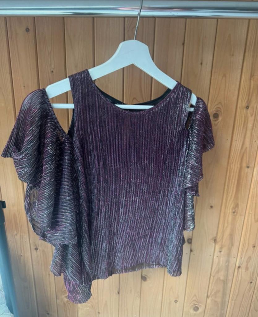 Blouse vleermuis arm, Ophalen of Verzenden, Gedragen, Maat 36 (S), Paars