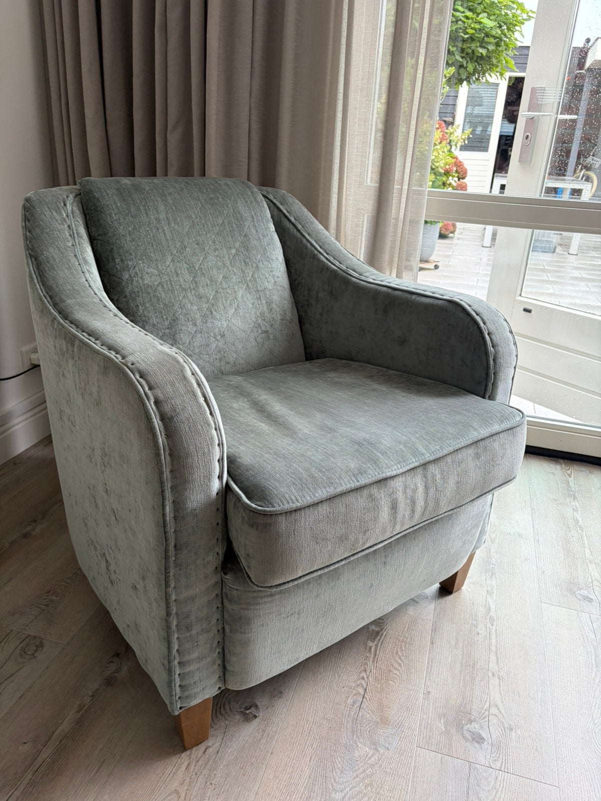 Riviera Maison fauteuil, Huis en Inrichting, Ophalen, Hout, 75 tot 100 cm, Zo goed als nieuw