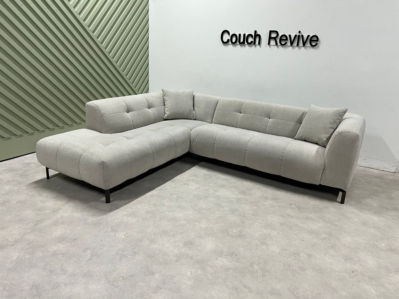 GRATIS LEVERING Montel Furious Hoekbank 275x225 GEREINIGD, Huis en Inrichting, Banken | Bankstellen, Info@couchrevive.nl, -, Couch Revive