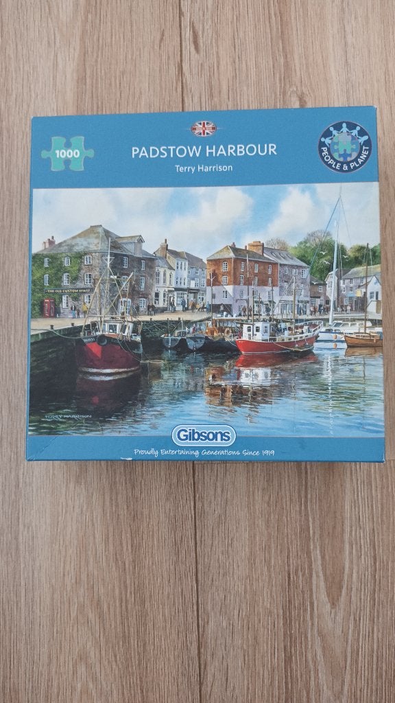 Gibsons puzzel- Padstow Harbour, Ophalen of Verzenden, 500 t/m 1500 stukjes, Zo goed als nieuw, Legpuzzel