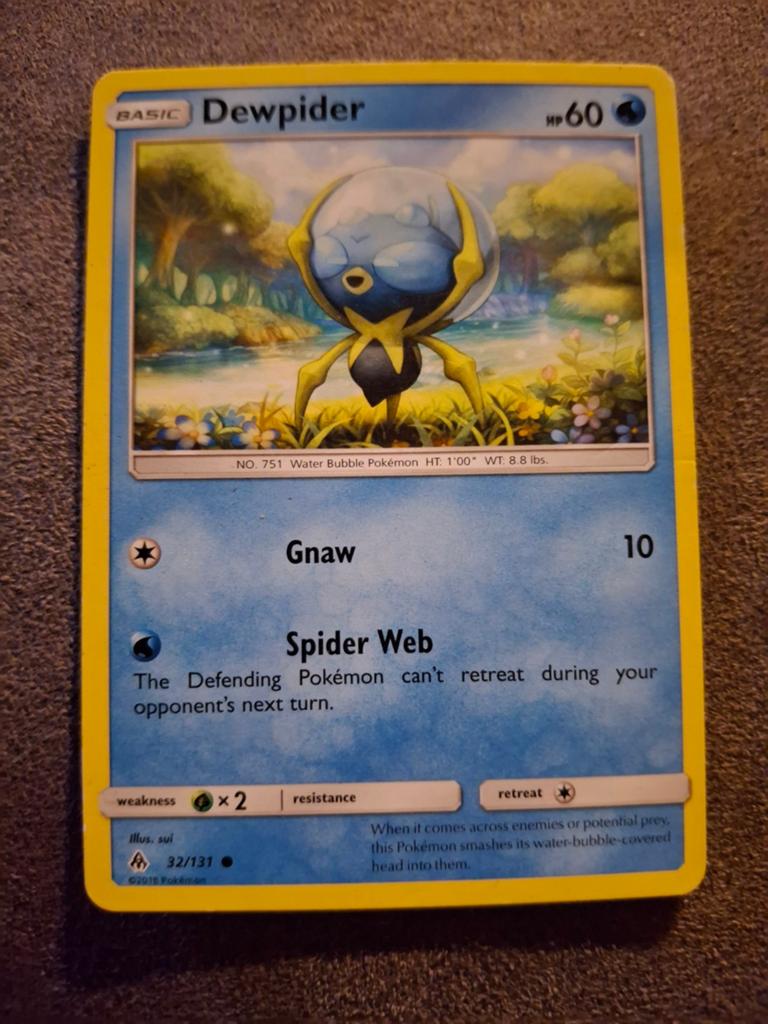 Pokémon Kaart: Dewpider 32/131 (Common), Ophalen of Verzenden, Gebruikt, Losse kaart