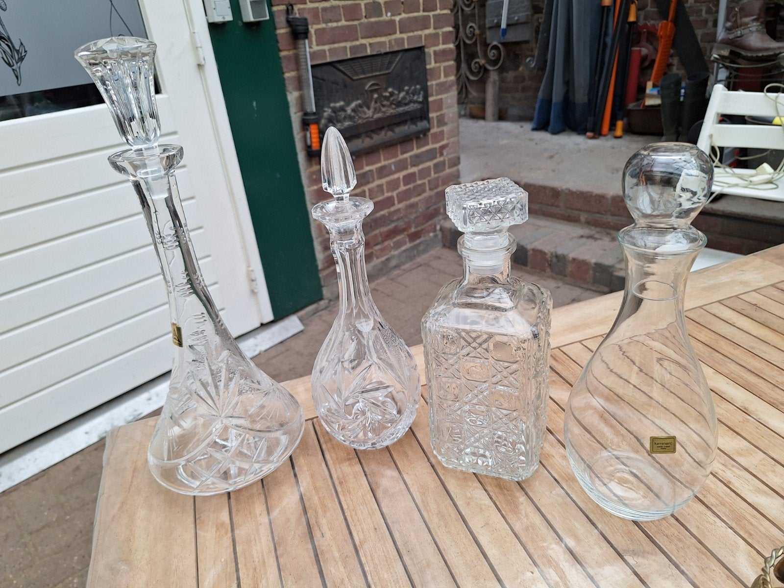 Wijn, wiskey en water karaffen, Antiek en Kunst, Antiek | Glas en Kristal, Ophalen