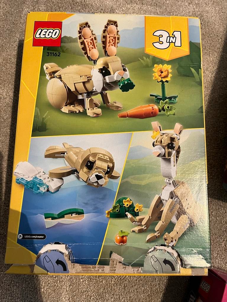Lego Creator 31162 - Schattig Konijn 3-in-1, Ophalen of Verzenden, Zo goed als nieuw