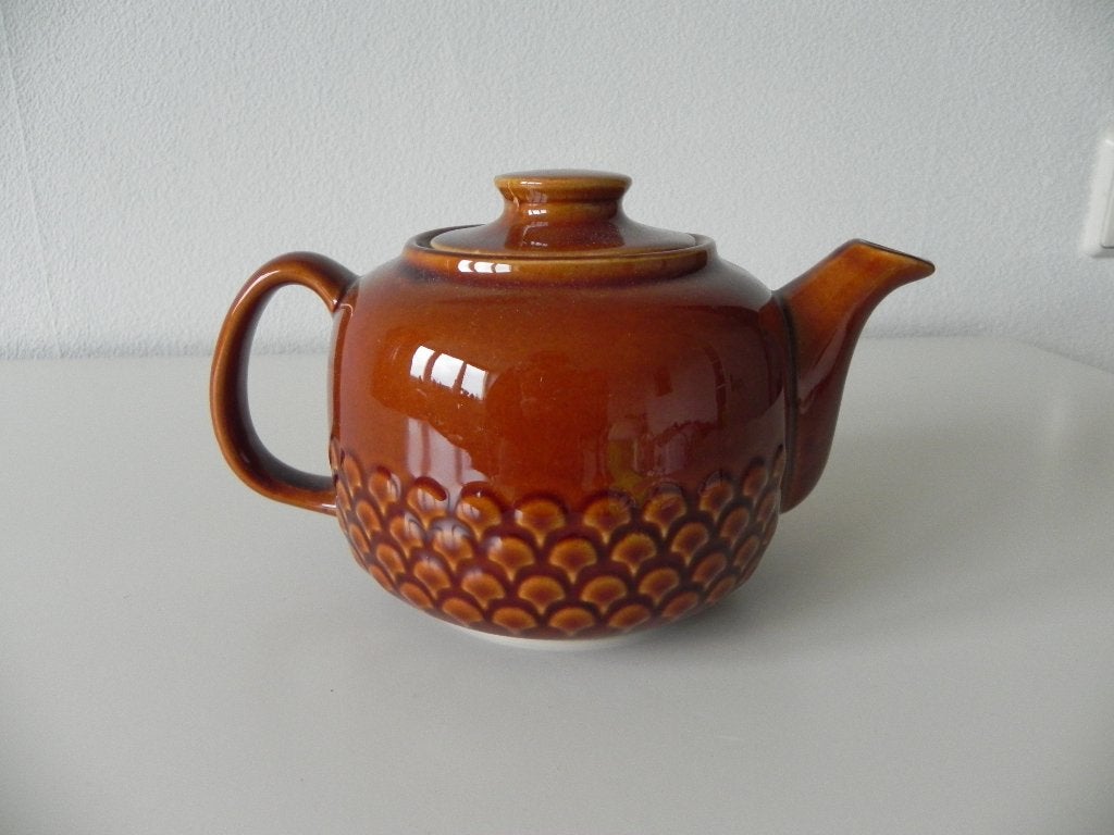 bruin theepotje vintage, Ophalen, Vintage, Zo goed als nieuw, Theepot