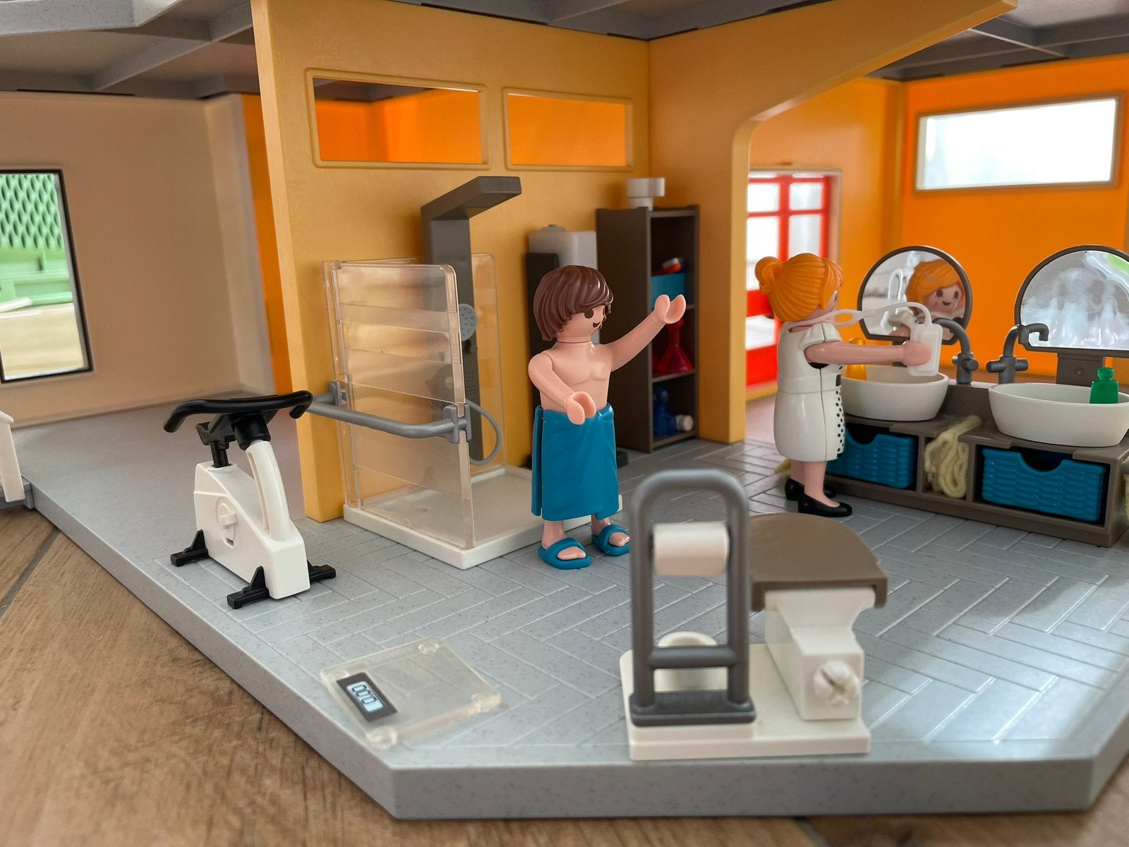 9268 Playmobil Badkamer met douche, Ophalen, Complete set, City life, Figuren