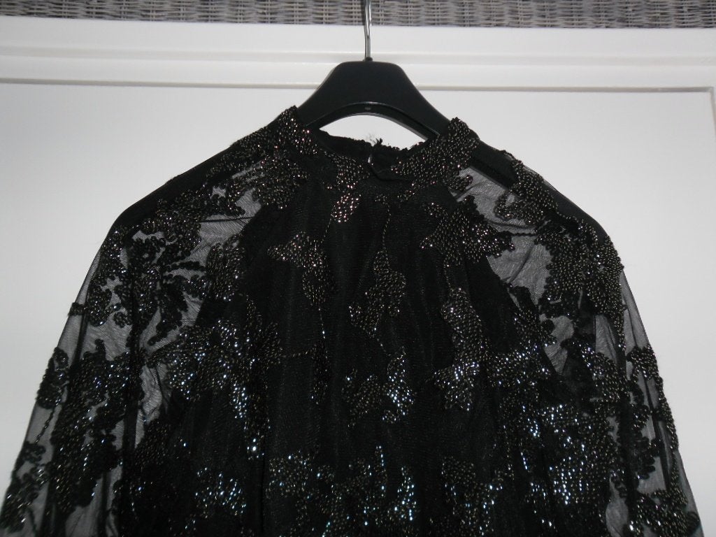 Minus Zwart Doorzichtige Blouse Met Glimmertjes Maat 40, Kleding | Dames, Maat 38/40 (M), Minus, Zwart, Nieuw