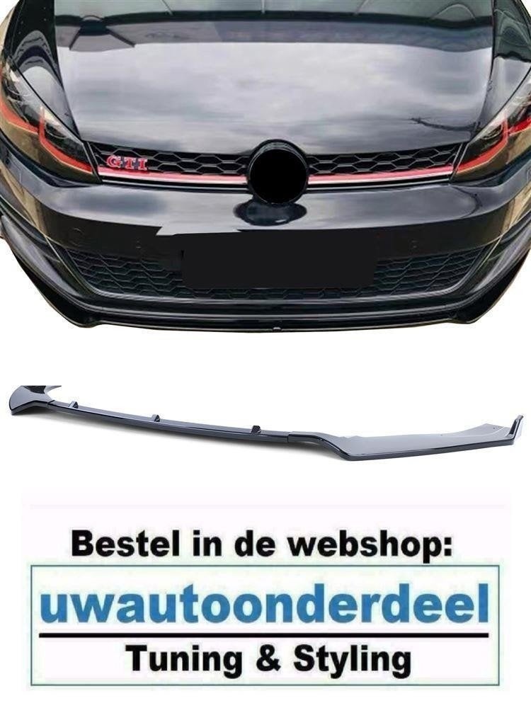 Cup Spoiler Splitter Voor Vw Golf 7 GTI GTD Glans Zwart