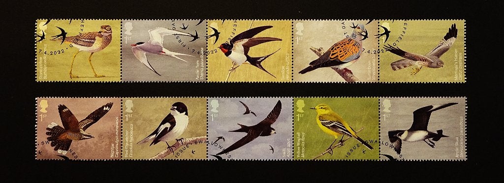 UK / Engeland 2022 Trekvogels, Verzenden, Gestempeld