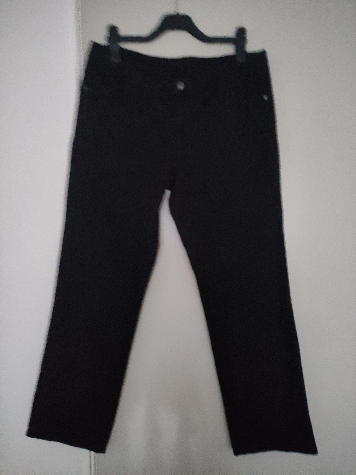 Red Button Claudette pinstripe ribbroek zwart maat 44/33, Kleding | Dames, Zwart, Maat 42/44 (L), Nieuw, Ophalen of Verzenden