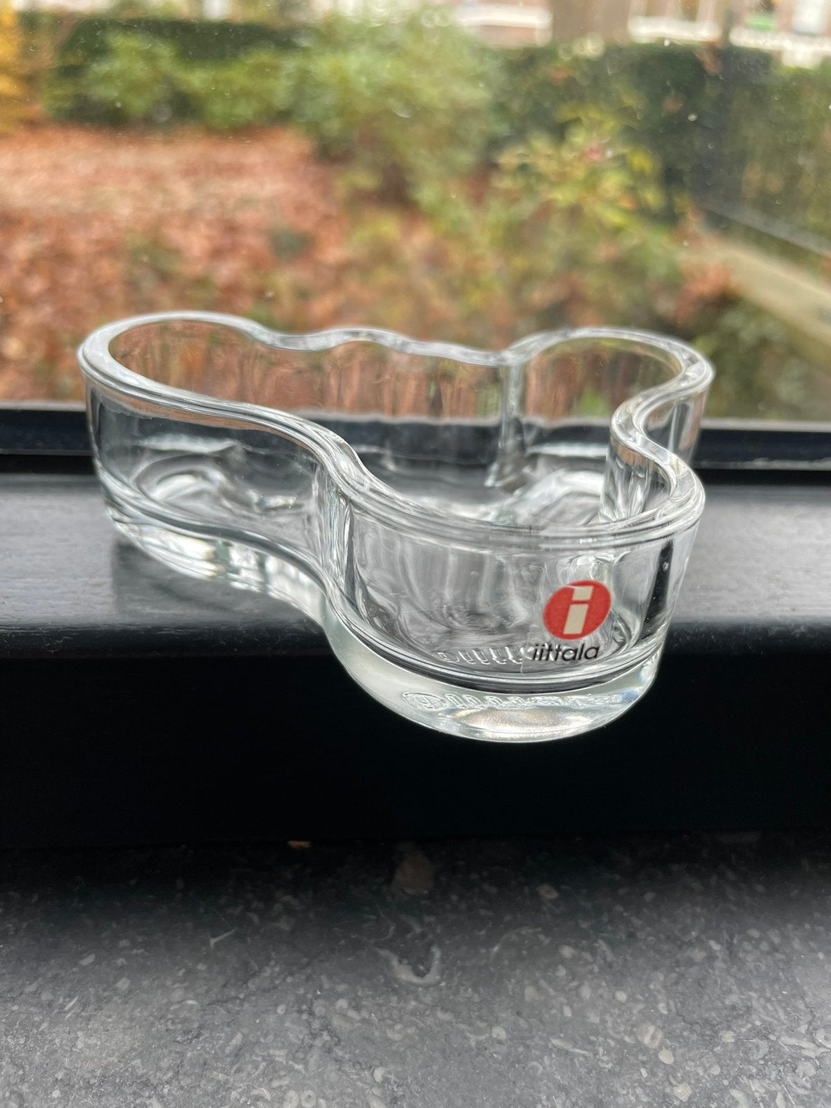 Iittala Alvar Aalto schaaltje transparant 30 x 98 mm, Overige typen, Rond, Ophalen of Verzenden, Glas