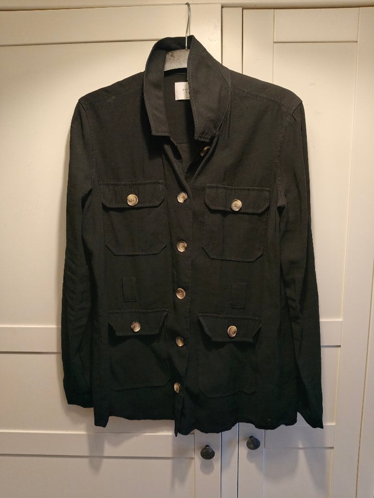 Jasje zwart met knopen, Zwart, Maat 46/48 (XL) of groter, Ophalen of Verzenden, Zo goed als nieuw