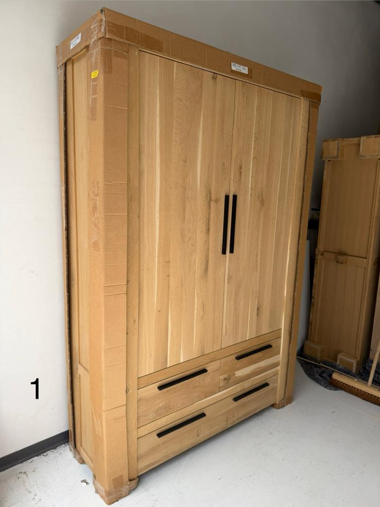 Partij moderne eikenhouten meubelen nieuw, Ophalen, Modern eiken, 150 tot 200 cm, Nieuw