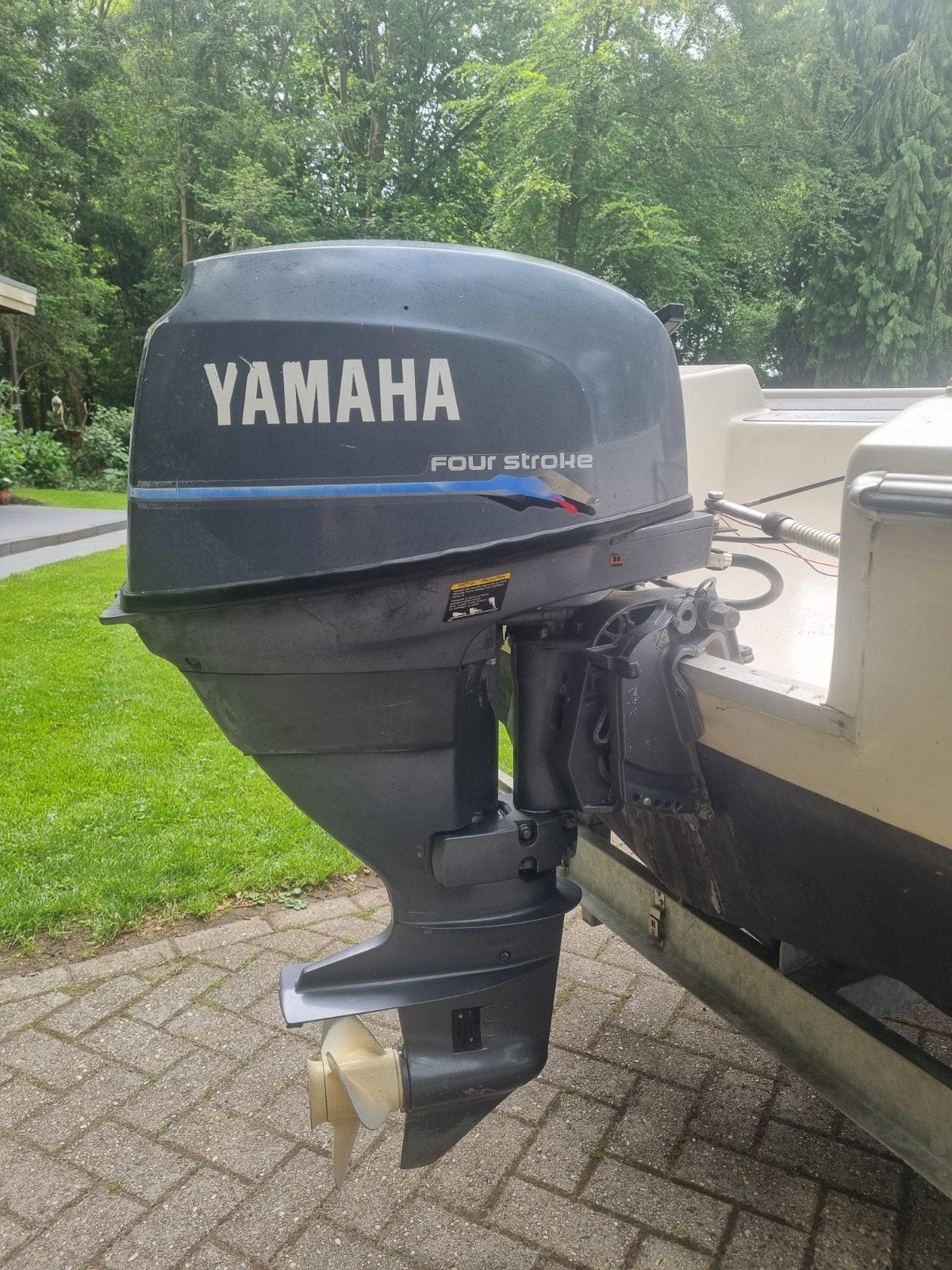 Yamaha 25 pk 4t, Ophalen, Gebruikt