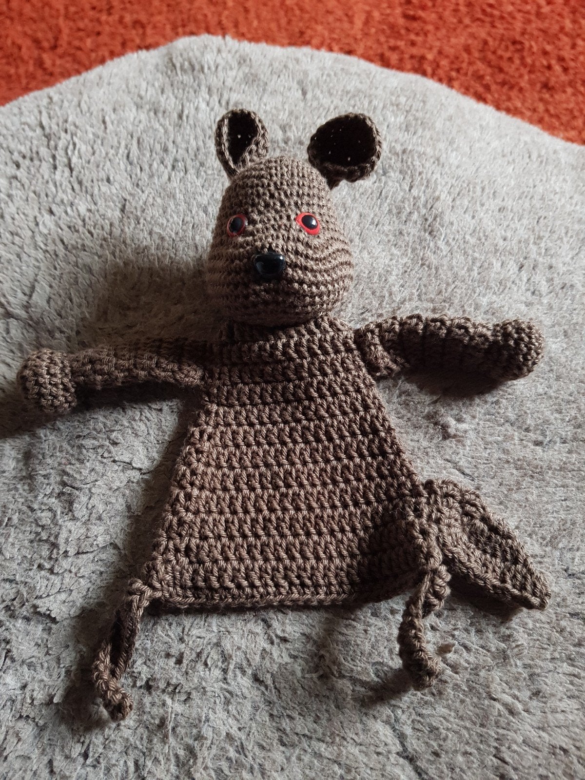Nieuw hand-made knuffeldoekje, kangoeroe, knuffel, baby., Ophalen of Verzenden, Nieuw