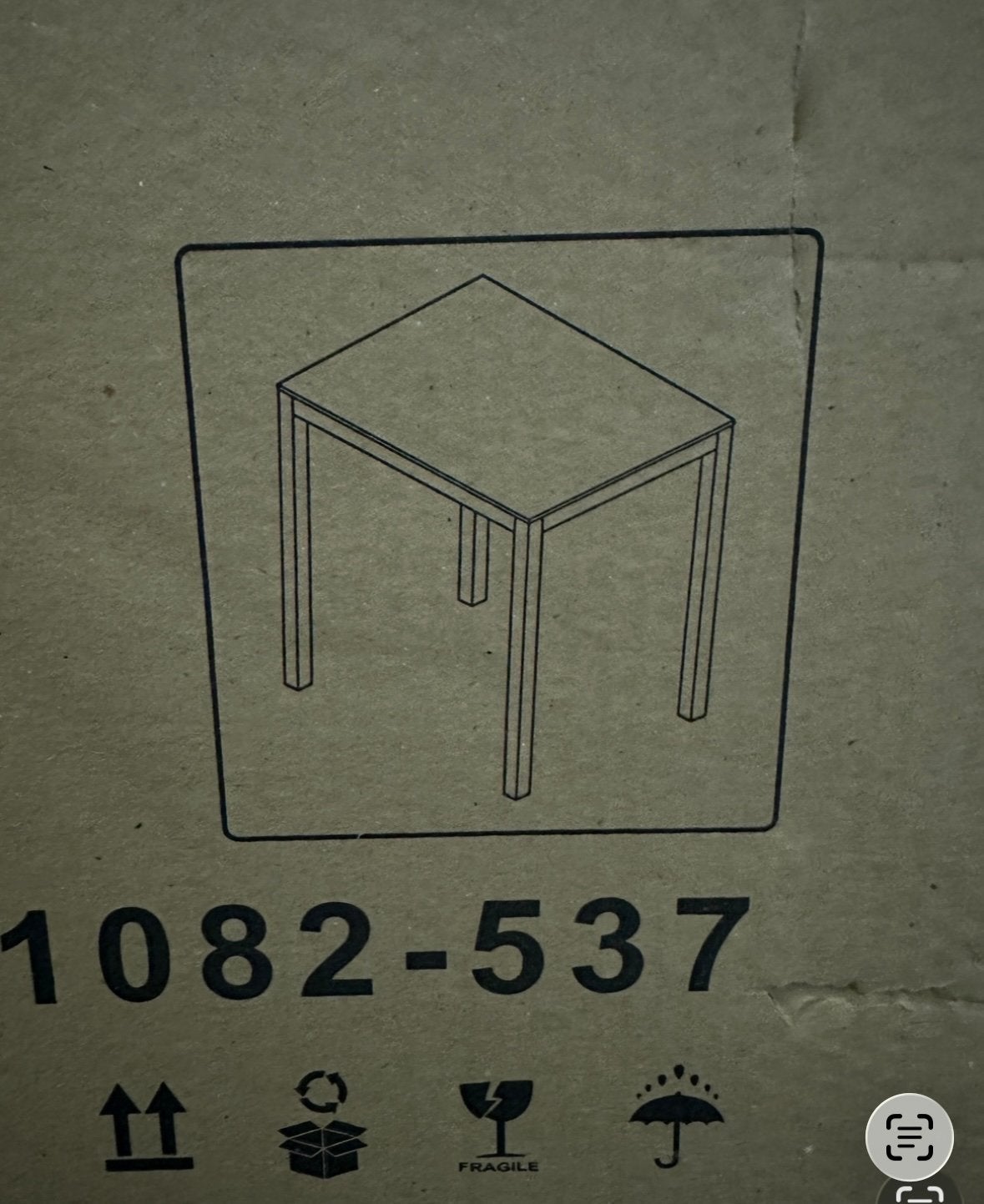 NIEUWE LIFE Sacada tuintafel lava/keramiek betonlook 70x55, Ophalen of Verzenden, Nieuw, Rechthoekig, Overige materialen