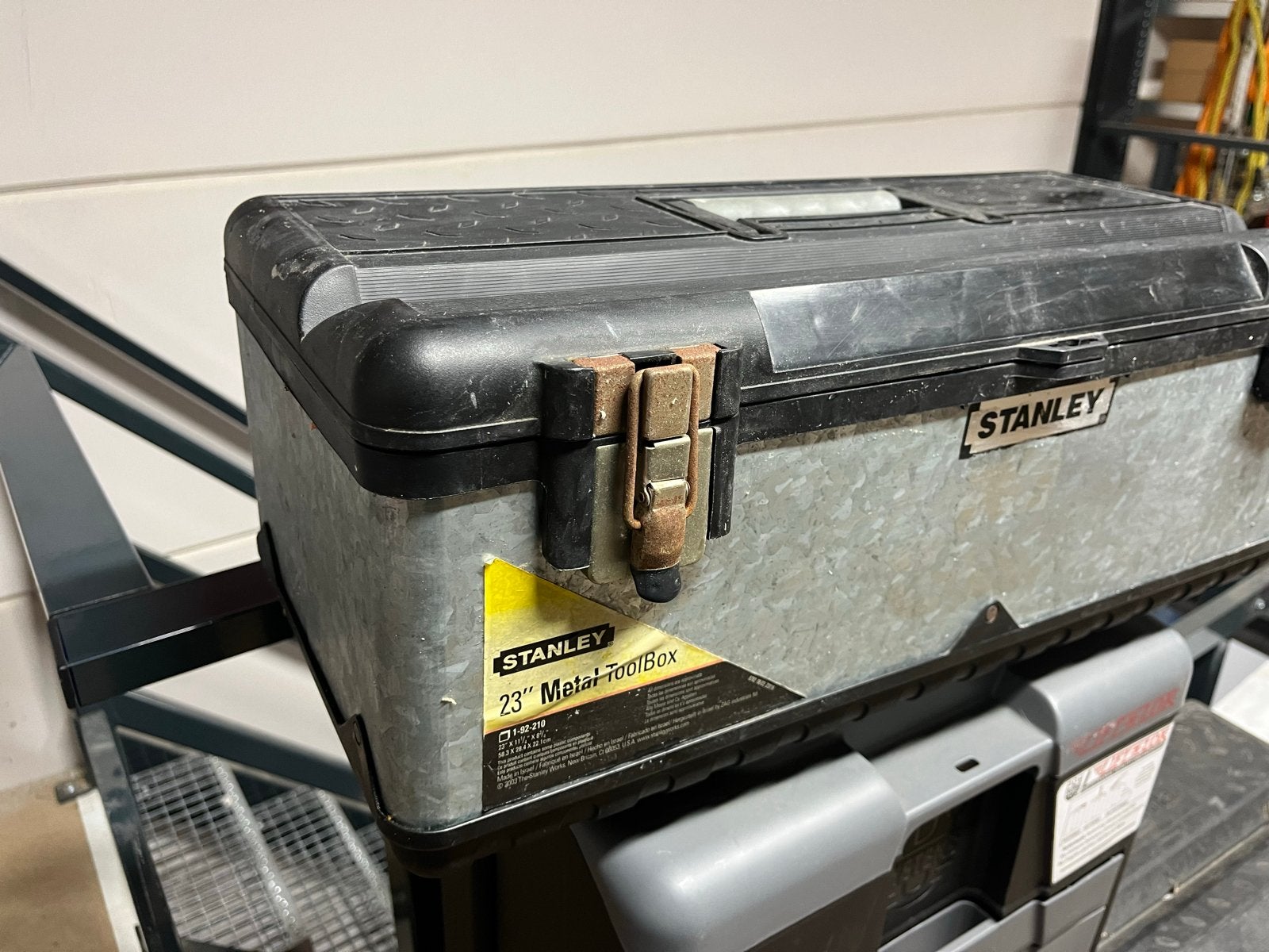 Stanley 23" Metalen Gereedschapskoffer, Ophalen of Verzenden, Gebruikt