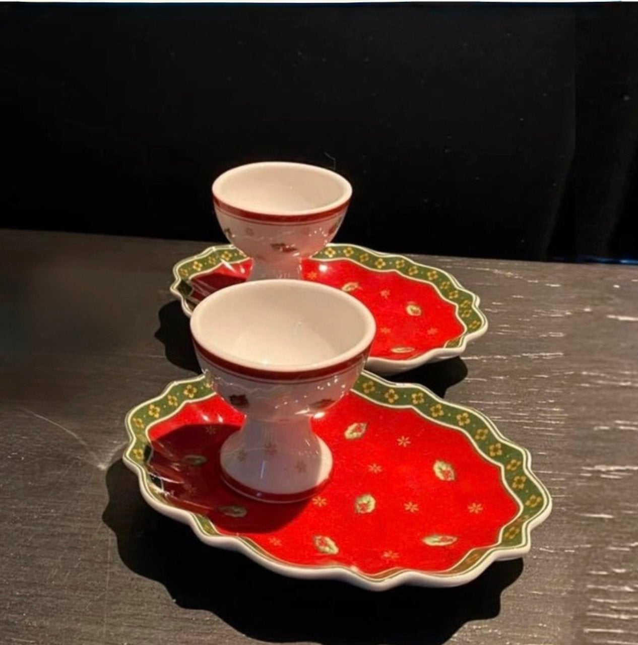 Villeroy & Boch Winter Bakery 2.Eierdopjes+2.Bordjes, Diversen, Kerst, Ophalen of Verzenden, Nieuw