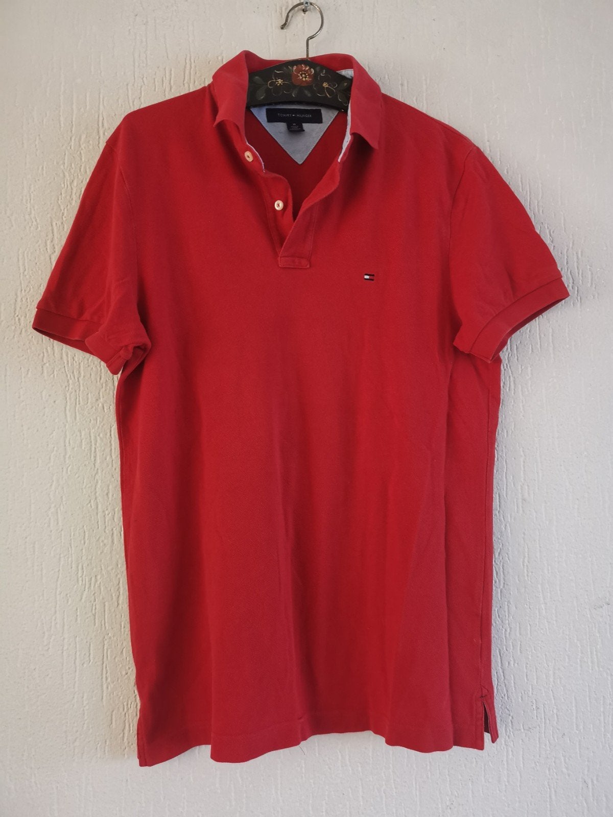 Tommy Hilfiger polo shirt, Tommy Hilfiger, Zo goed als nieuw, Rood, Verzenden