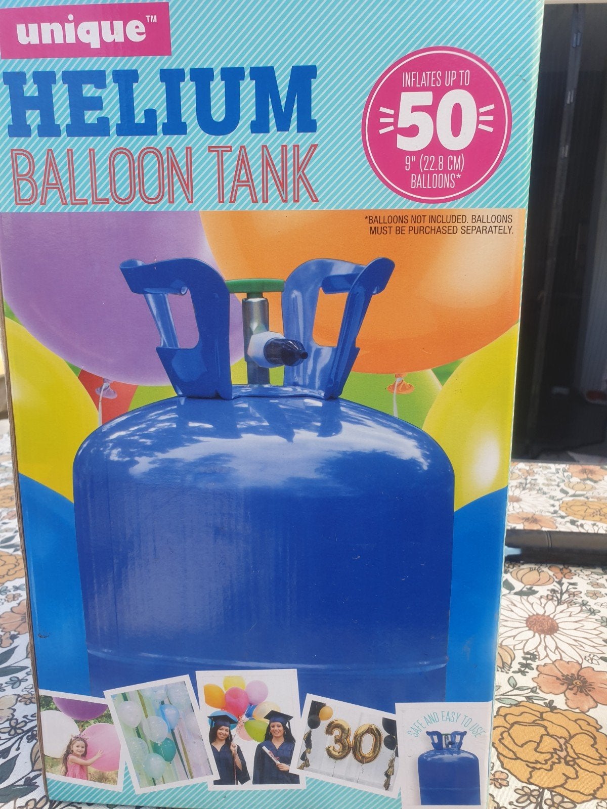 Helium tank voor ballonnen - Nieuw in doos, Ophalen of Verzenden, Nieuw, Feestartikel, Verjaardag