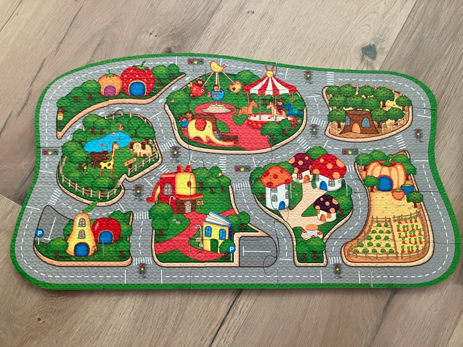 Foam Puzzel Speelmat voor Auto's ZGAN, Ophalen, Zo goed als nieuw, Jongen of Meisje