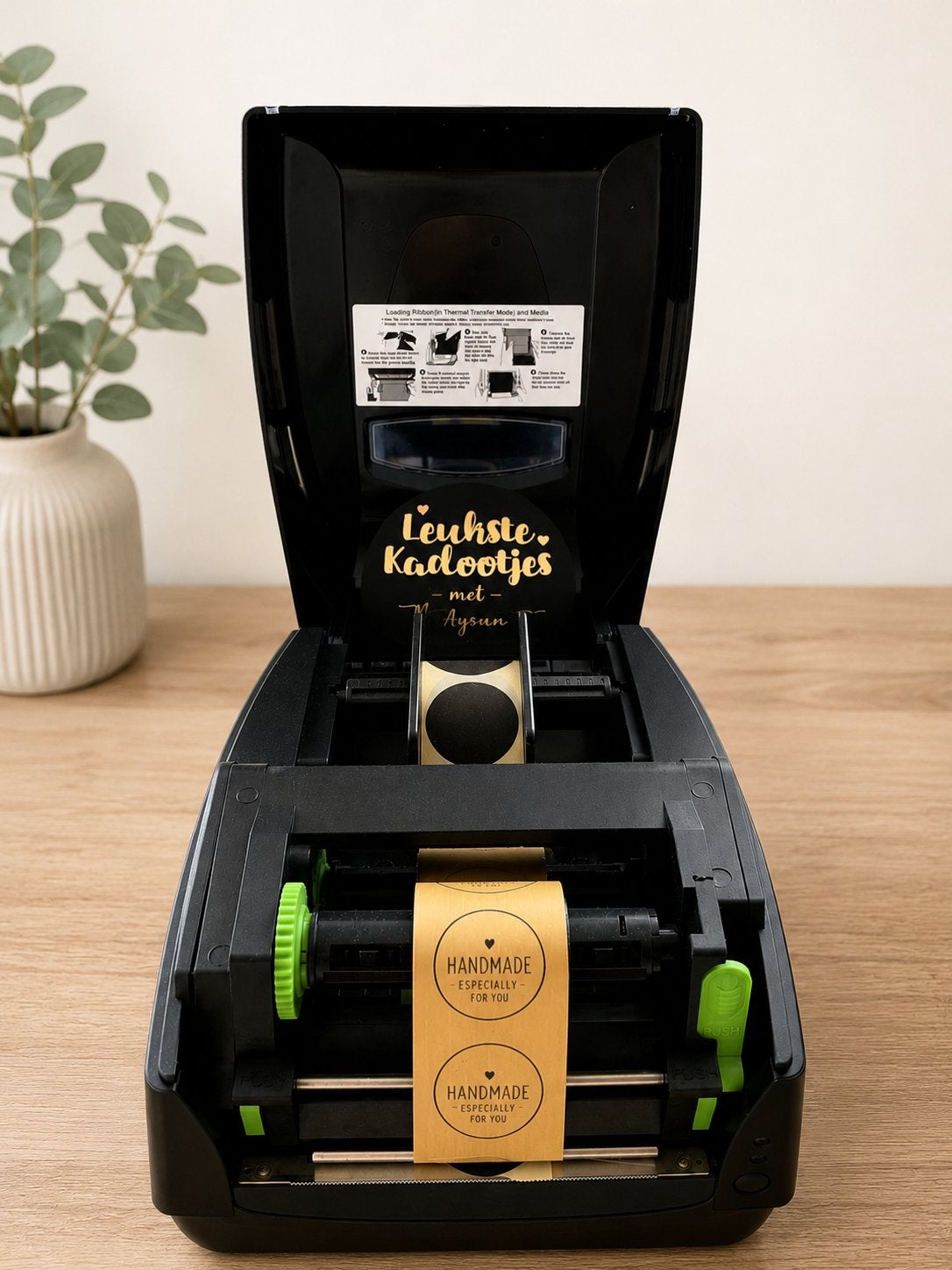 Sticker/label machine - Leukste Kadootjes, Ophalen, Gebruikt, Etiket