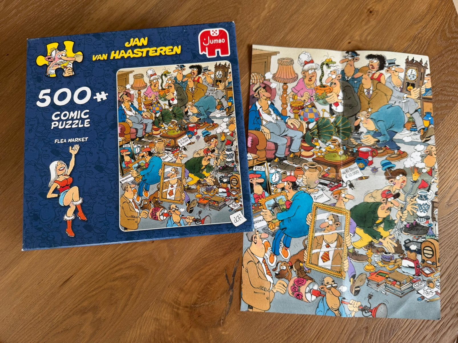 Jan van Haasteren flea market, Ophalen of Verzenden, Minder dan 500 stukjes, Nieuw, Legpuzzel