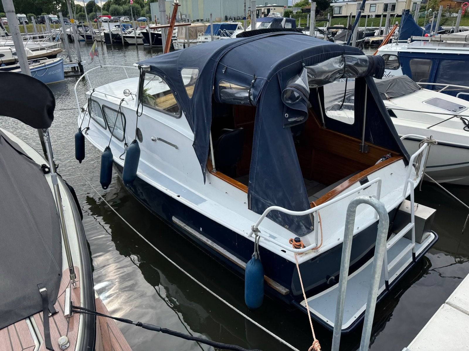 Motorboot (gein) 6,5m|Yanmar 2GM20 diesel | Hoge stahoogte |, Ophalen, Overige merken, Gebruikt, Walstroom