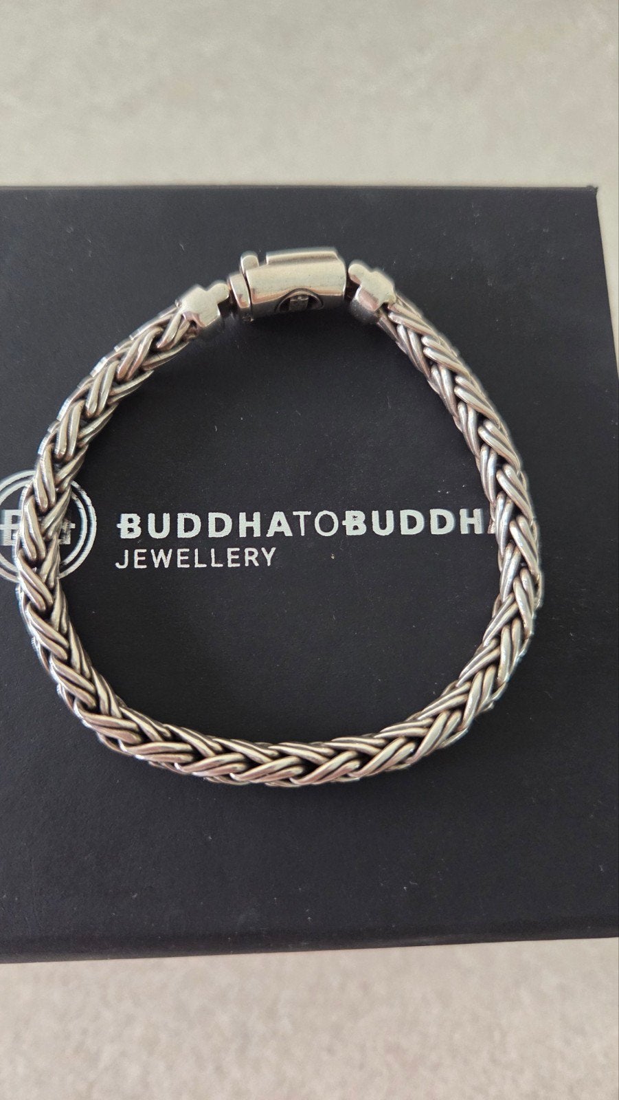 Orginele Buddha to Buddha armband Katja mini 18cm, Sieraden, Tassen en Uiterlijk, Armbanden, Ophalen, Zo goed als nieuw, Zilver