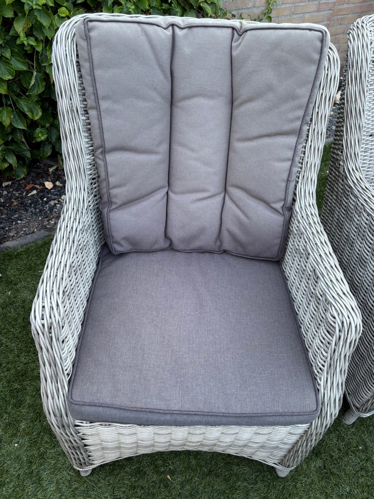 Tuinstoelen met kussens GRATIS, Tuin en Terras, Ophalen, Zo goed als nieuw, Kunststof