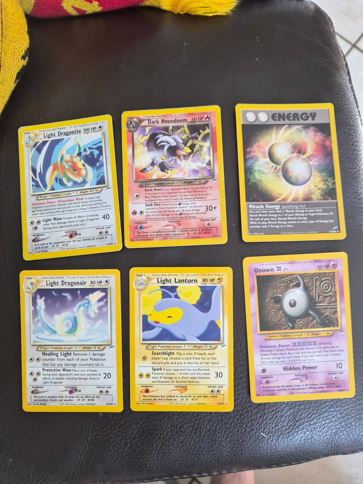 6 very rare neo destiny cards, Hobby en Vrije tijd, Verzamelkaartspellen | Pokémon, Ophalen of Verzenden, Gebruikt, Losse kaart