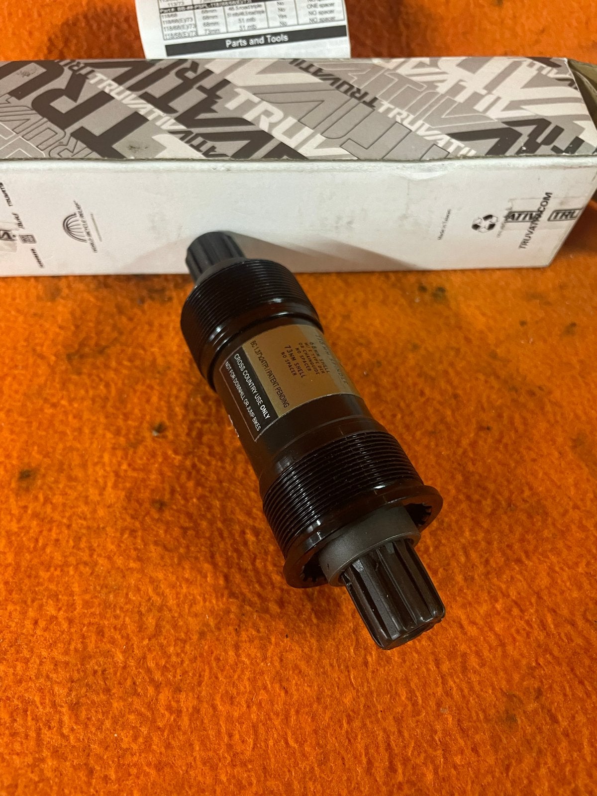 Bottom Bracket trapas 118mm spindel, Overige typen, Ophalen of Verzenden, Mountainbike, Nieuw